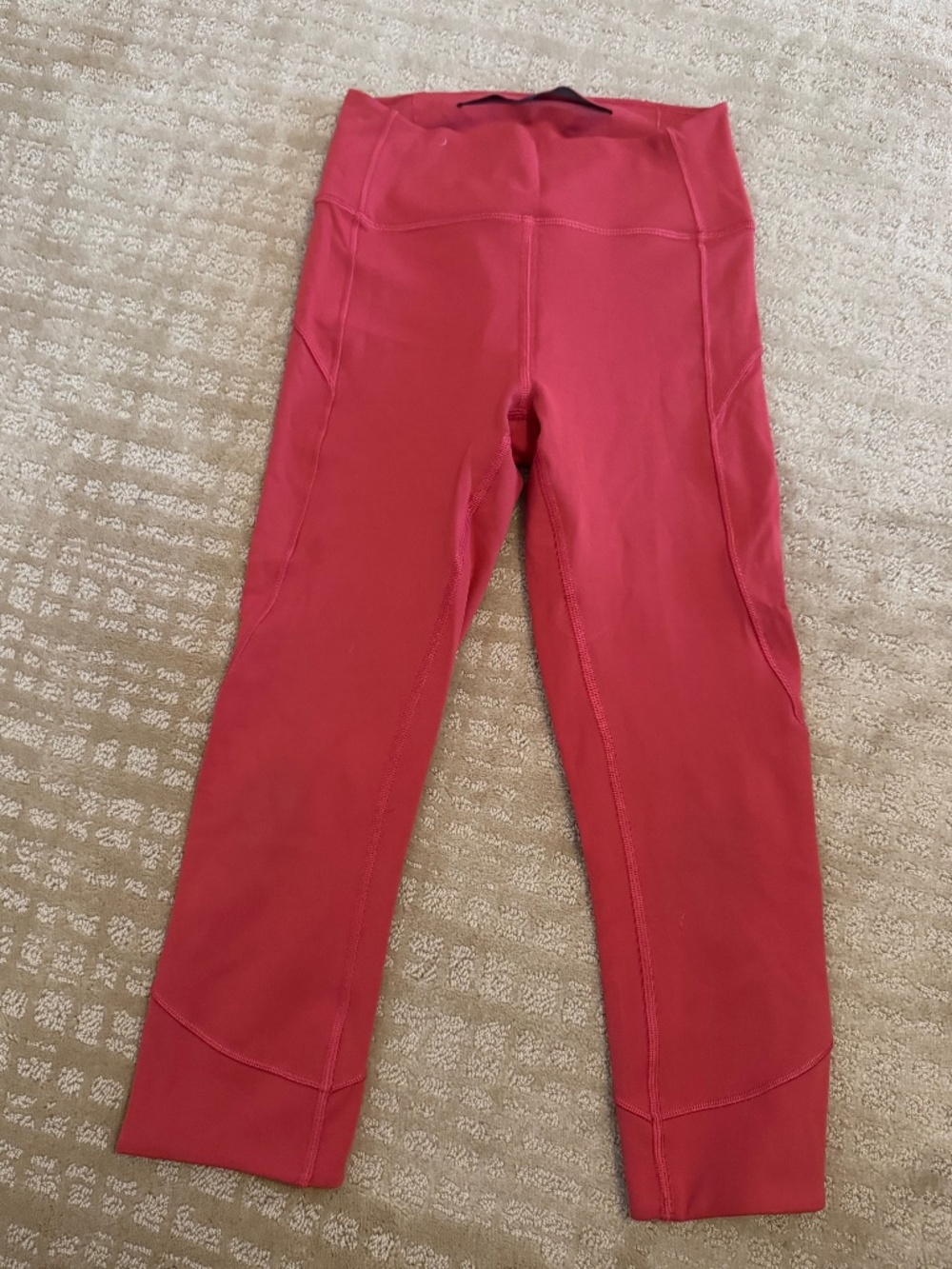 Lululemon mid leg pink leggings